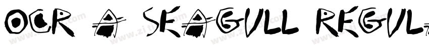 ocr a seagull regula字体转换